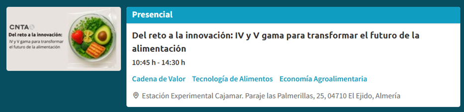  Del reto a la innovación: IV y V gama para transformar el futuro de la alimentación